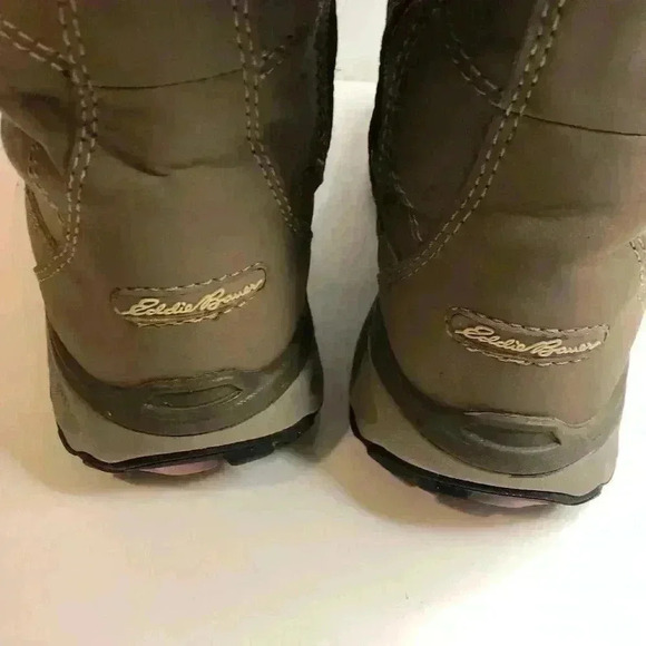 Eddie Bauer weatherproof midnight Solstice II Lace up Boots Faux Fur Trim size 7 - Picture 4 of 5